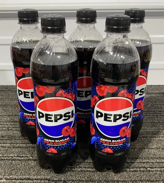 *NEW* Pepsi Zero Sugar Wild Cherry, 5/16.9 Fl Oz Each - Best By: 10/2026
