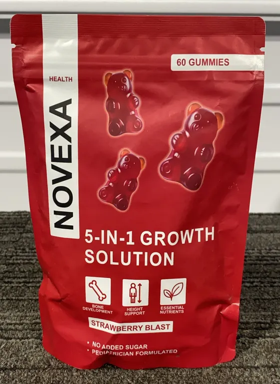 *NEW* Novexa Health 5-in-1 Growth Solution Gummies, 60 Ct - Best By: 4/2028