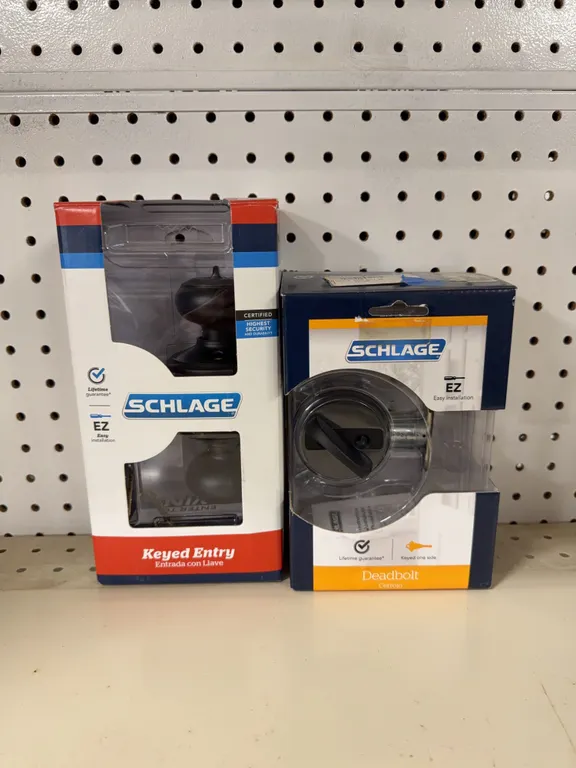 (3) Schlage Door Handle and Deadbolt Sets