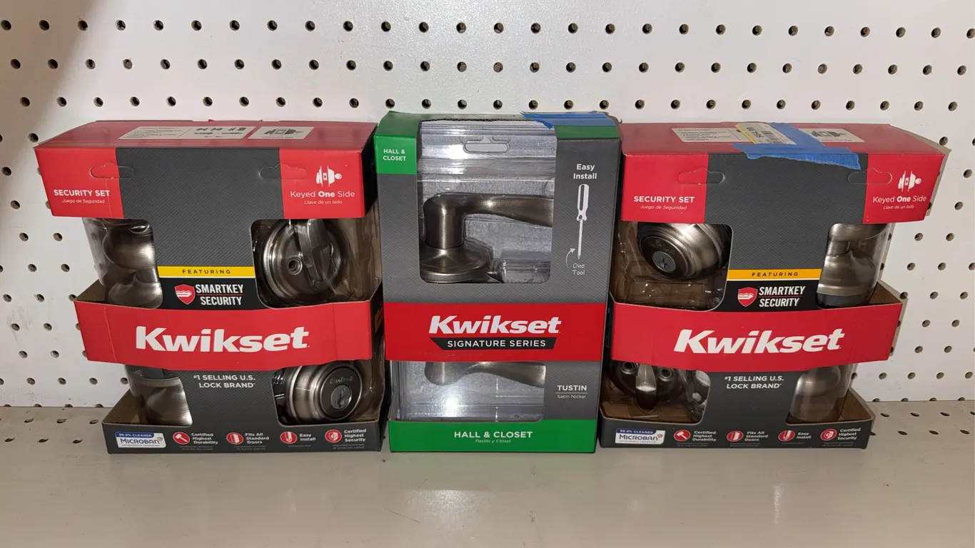 Kwikset door handle kits