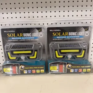 Solar powered motion detected lights