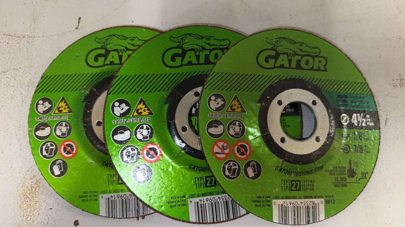 4 1/2 inch gator, masonry, grinding wheels