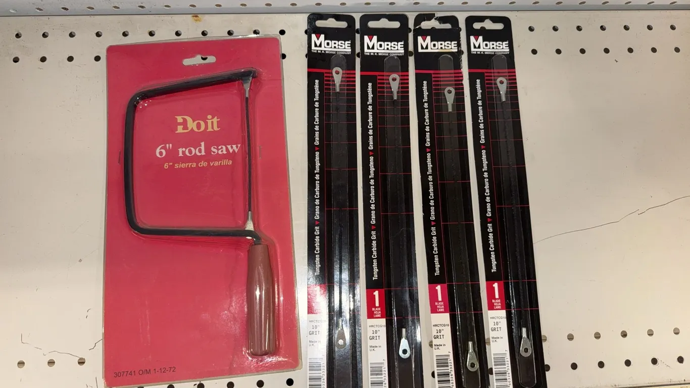 Rod saw and blades