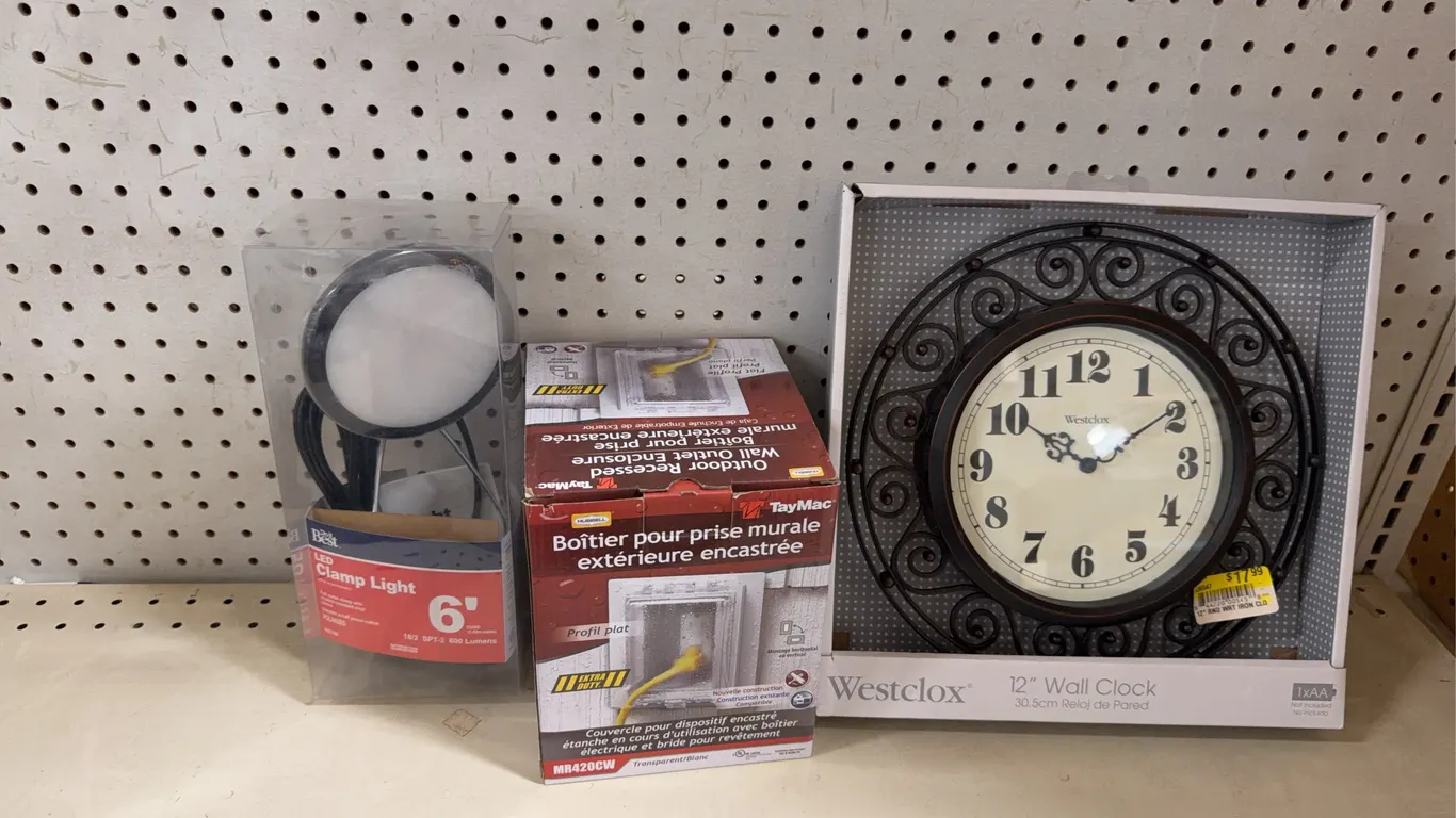 Light Clockwork and outdoor wall box