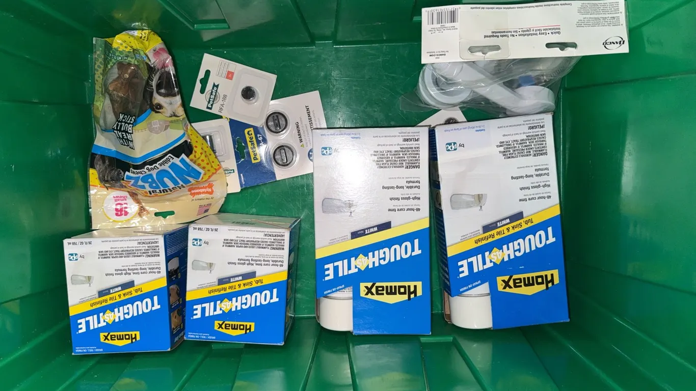 Miscellaneous lot tile, tough tub, and sink and tough tile tub and sink finish