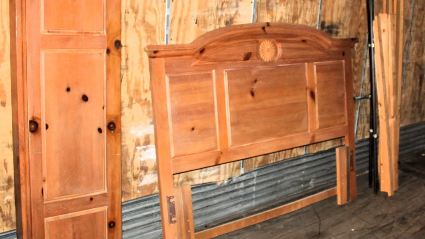 Wood Bed Frame Set