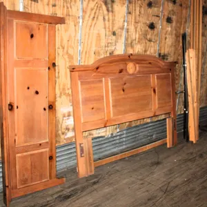 Wood Bed Frame Set