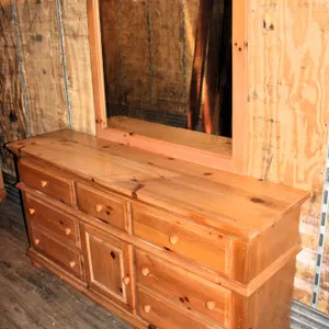 Vaughan-Bassett Dresser With Mirror, 8 Drawers