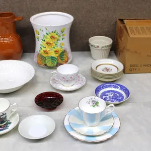 Ceramics: Bone China, Bird Bottle, Candle