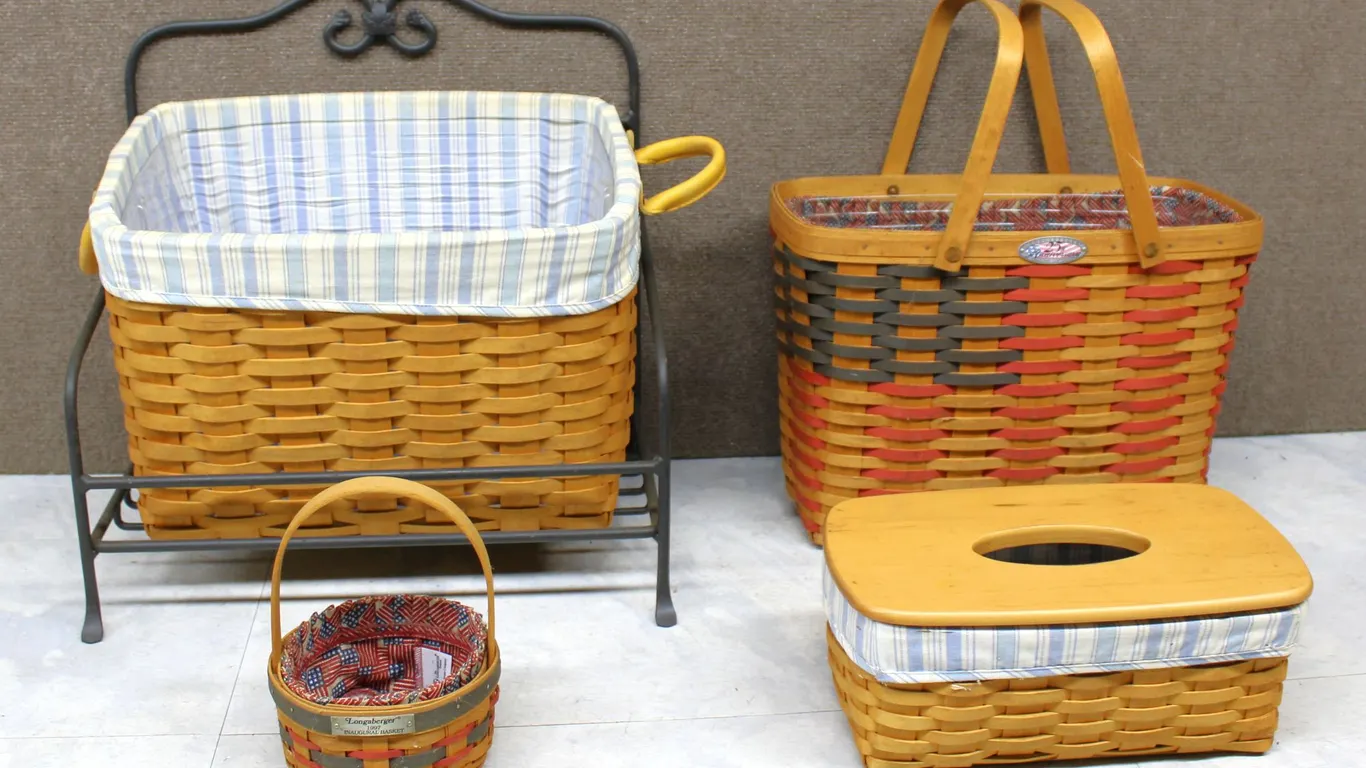 Longaberger Baskets 1997-2000 With Liners