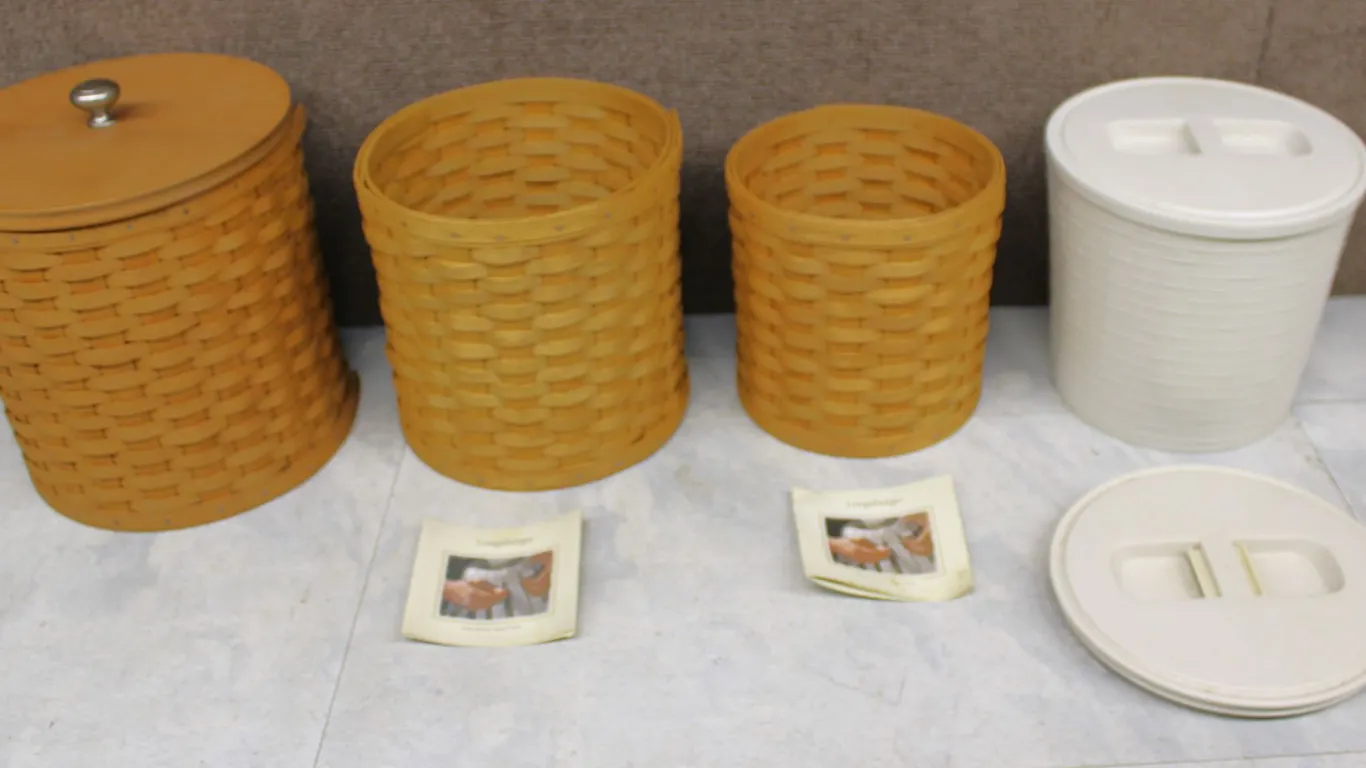 Longaberger Canister Baskets and Liners