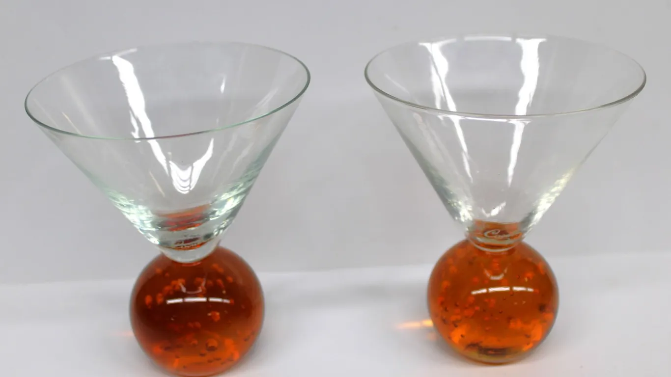 Pair E. Cointreau Glasses Orange Base