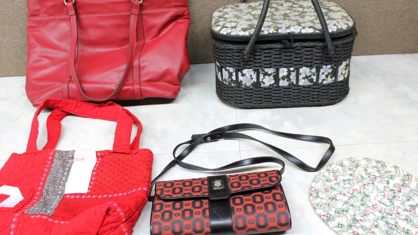 3 Bags Plus Sewing Basket & Supplies