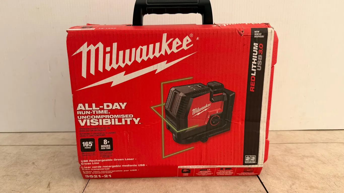 3521-21 Rechargeable Green Cross Line Laser