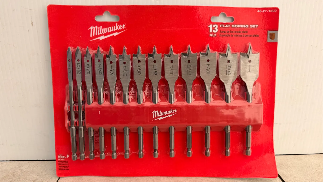 48-27-1527 13PC Flat Boring Bit Set