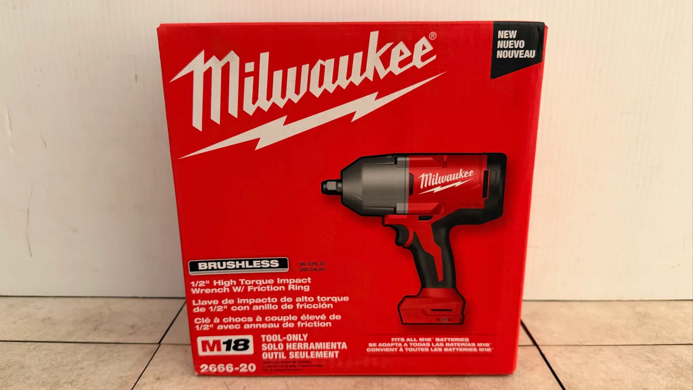 2666-20 M18™ Brushless 1/2" High Torque Impact 1200 FT/LBS nut busting torque