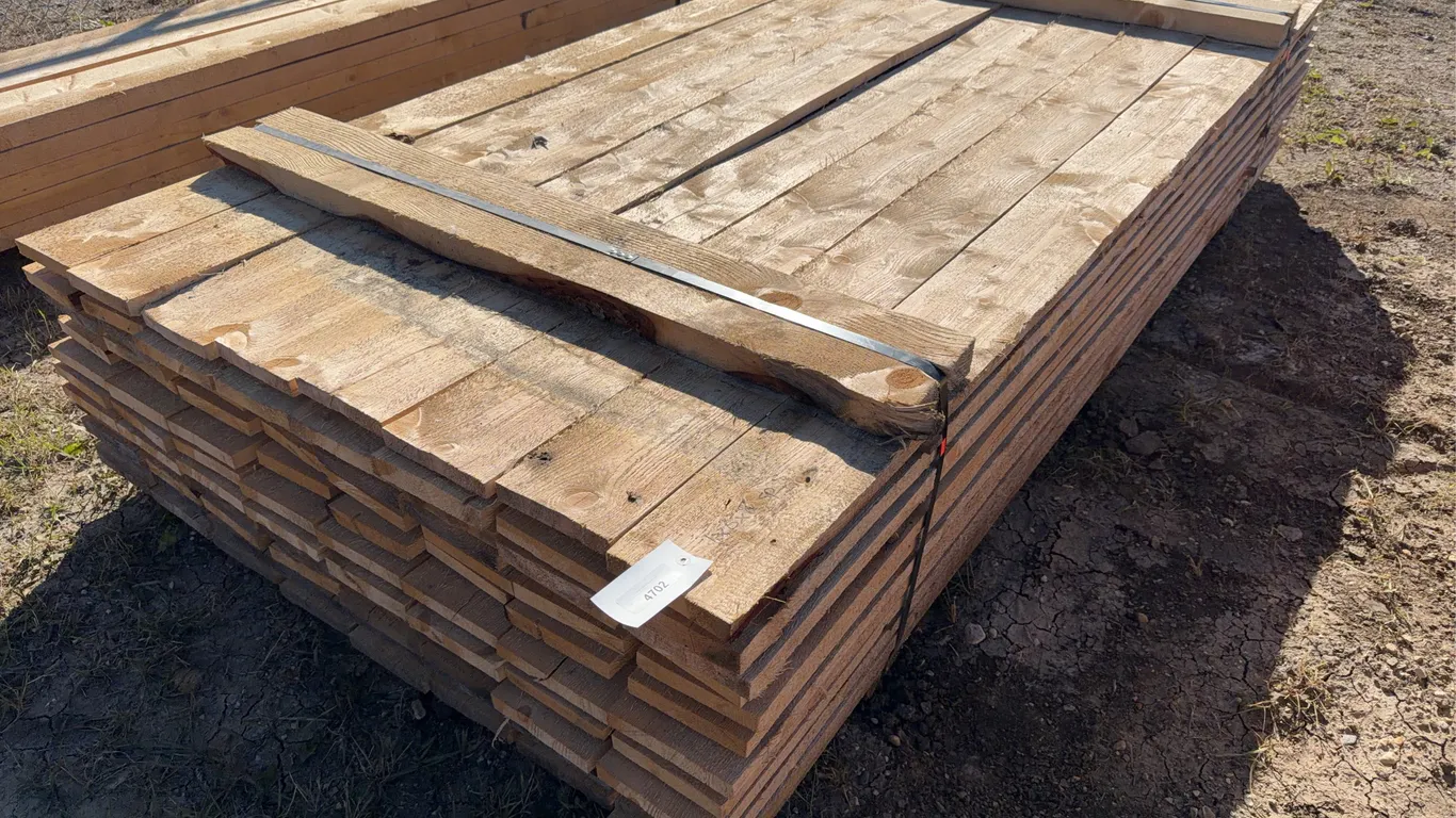 LUMBER: Approx 96 of 1x6x8 Rough cut spruce