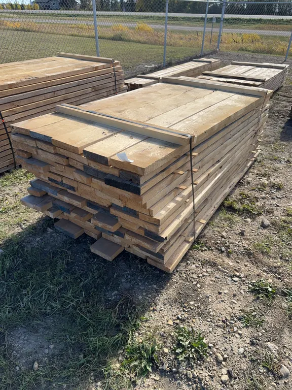 LUMBER: Approx 78 2"x8' misc widths Rough cut spruce