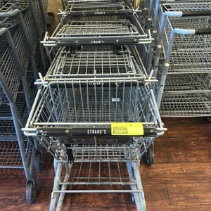 Metal wire shopping carts