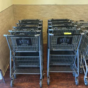 Metal wire shopping carts