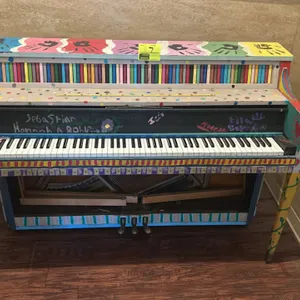 Custom painted piano