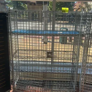 50”x20” Metro multi tier chrome wire security cage