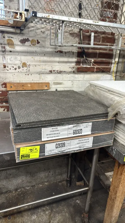 Classic Ridge commercial carpet tiles. Pattern/Color: Statement Stone (80521/358). Features T3 backing. 18 tiles per carton (8.00 sq yds). Includes 2+