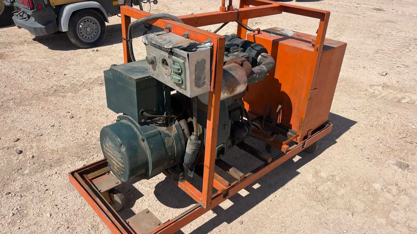 LISTER 2 CYL DIESEL PORTABLE POWER UNIT SN: 350214TTS2A11