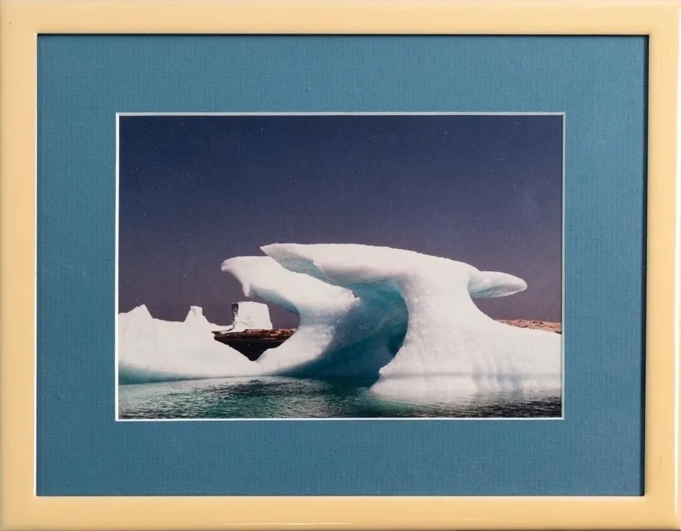 ARCTIC ICEBERG LANDSCAPE COLOR PHOTOGRAPH