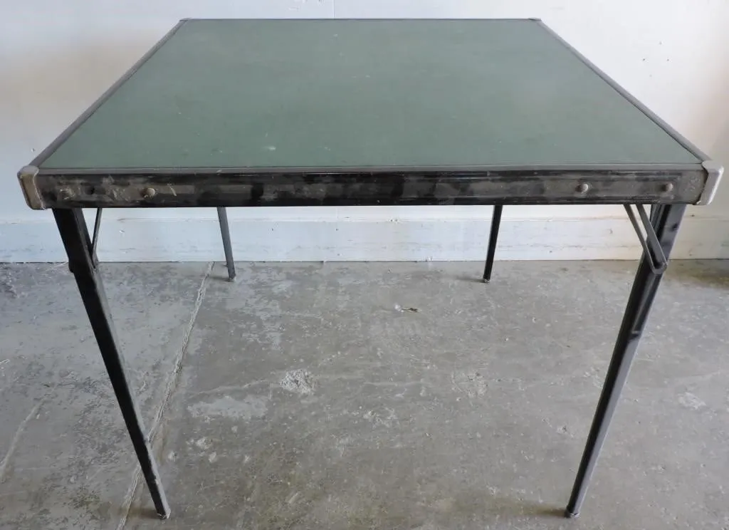 MID CENTURY FOLDING CARD/GAME TABLE