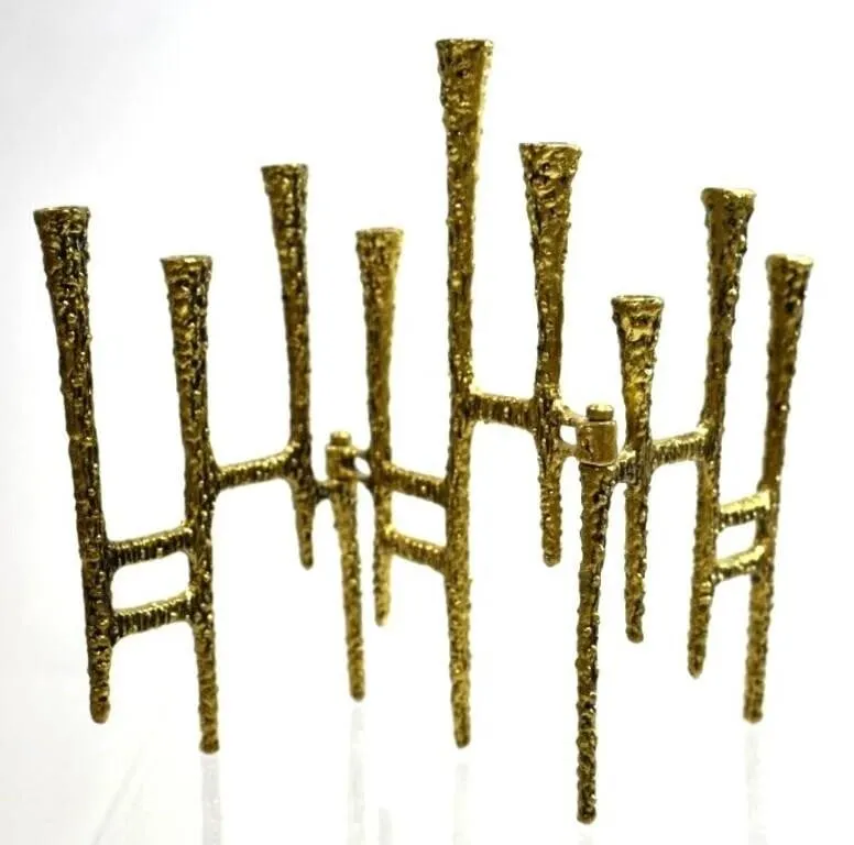 MCM BRUTALIST 9 BRANCH MENORAH
