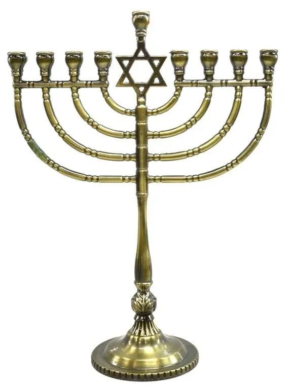 9 BRANCH STAR OF DAVID MENORAH