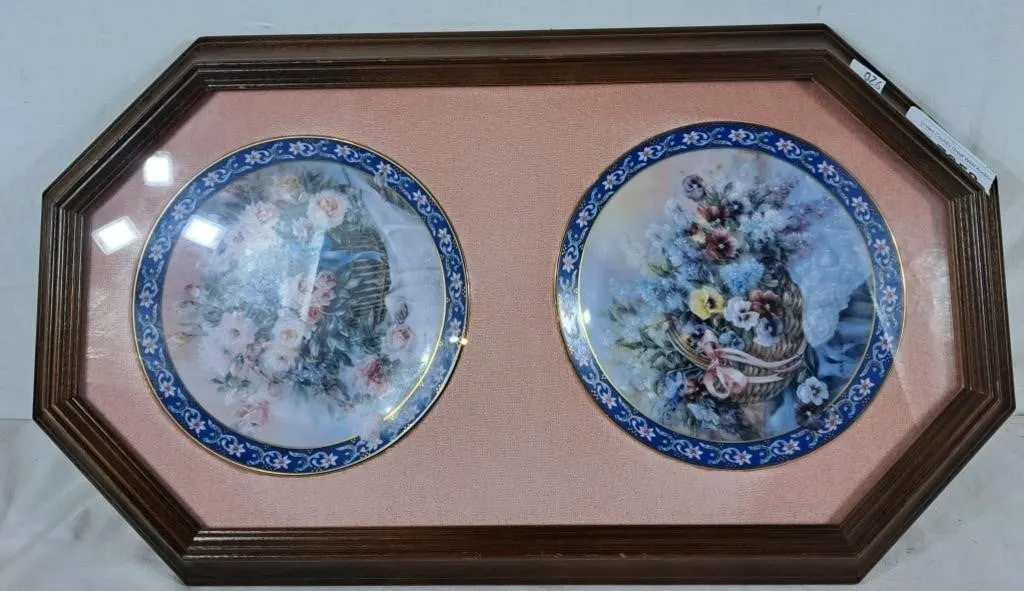 Framed Collectable Plates By Lena Liu
