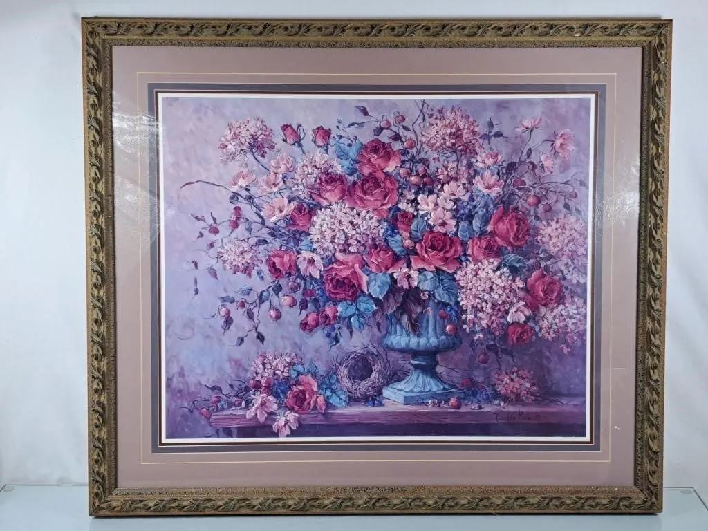Lovely Barbera Mock Floral Print - 49.5"Wx34.5"H
