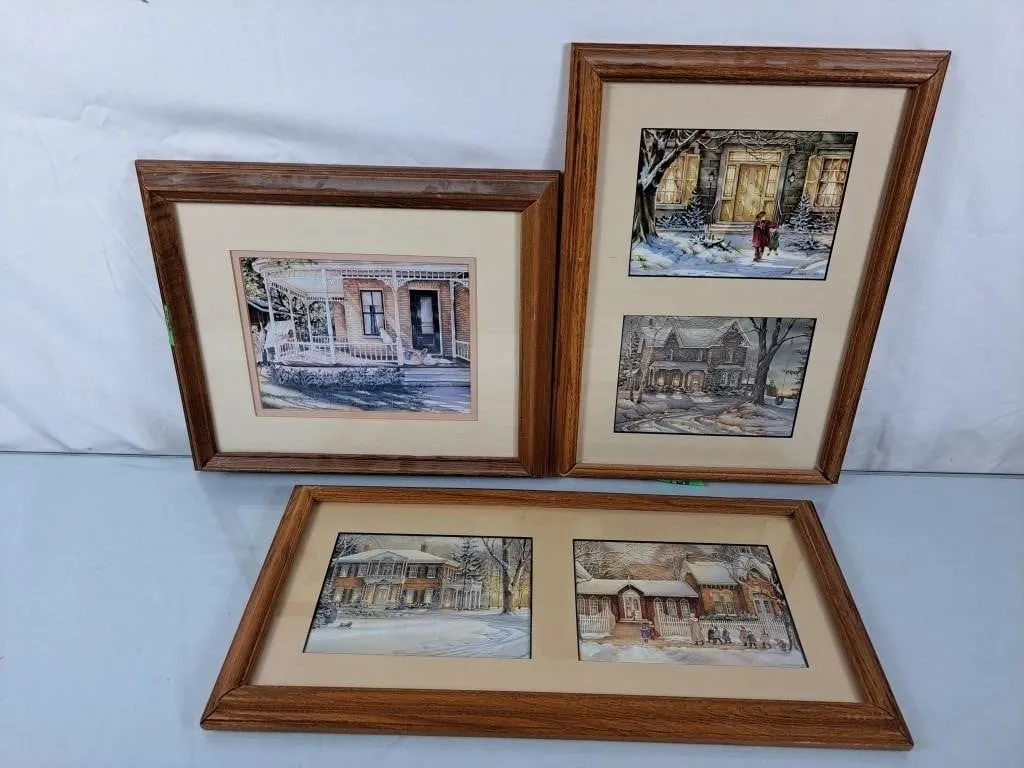 Trio of Trish Romance Framed Prints - Largest is
