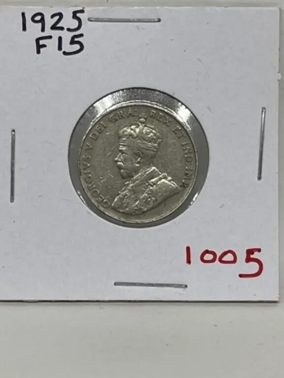 1925 Cdn 5 Cents - F 15