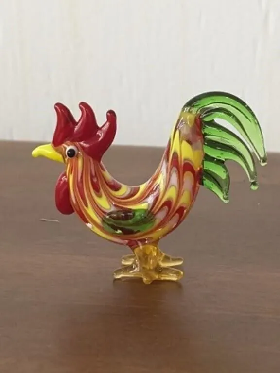 Coloured Glass Rooster