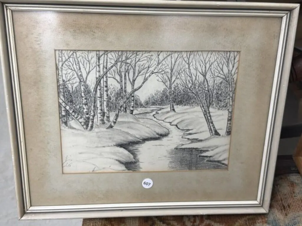 Framed Art by C. Annis 17.5 x 14 "