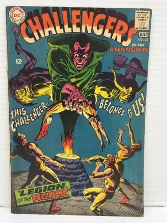 Comic - D.C. Challengers of The Unknown 1968 #62