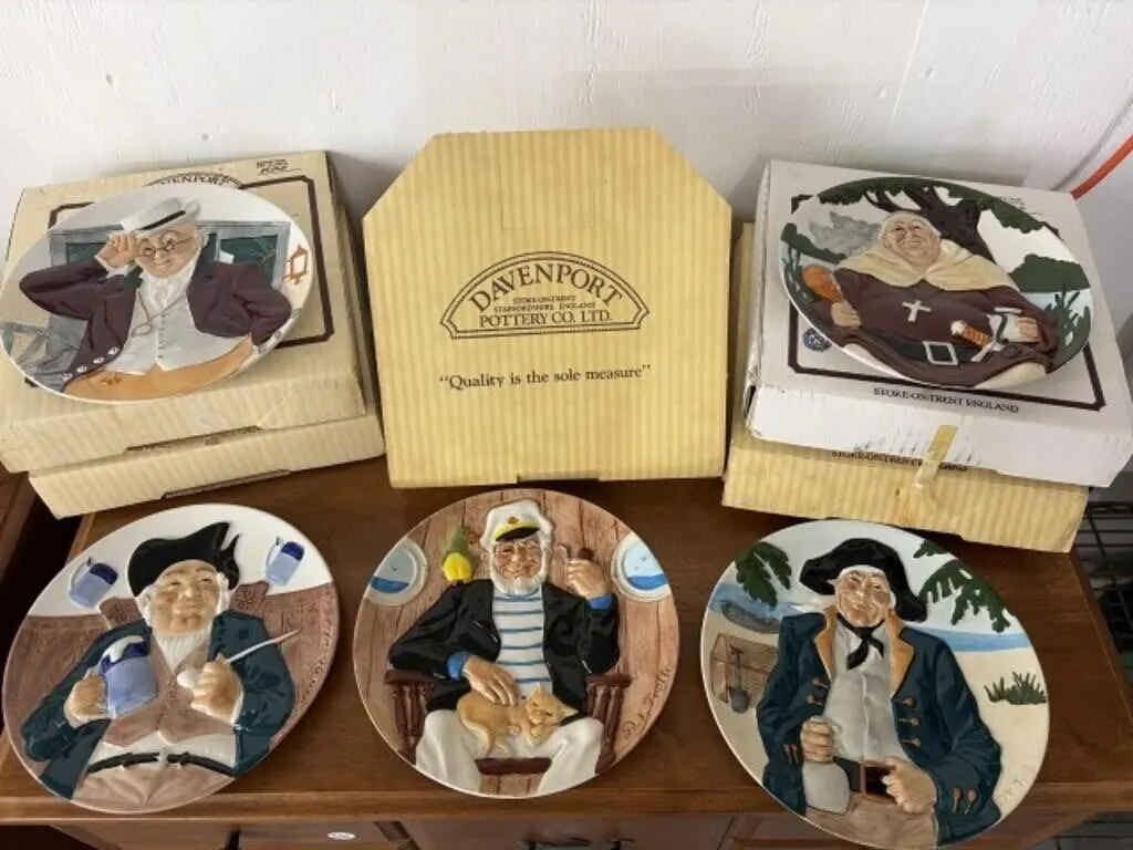 Davenport Pottery Toby Plate Collection