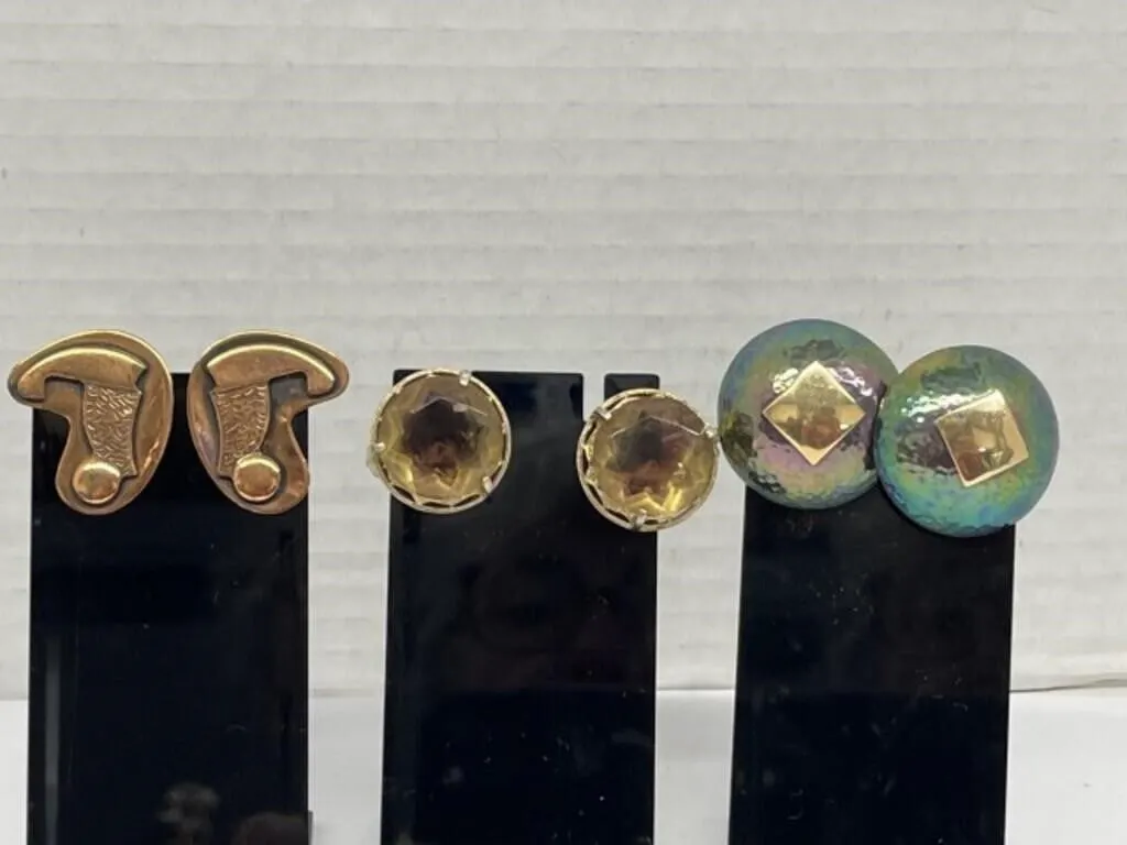 3 Pairs of Earrings