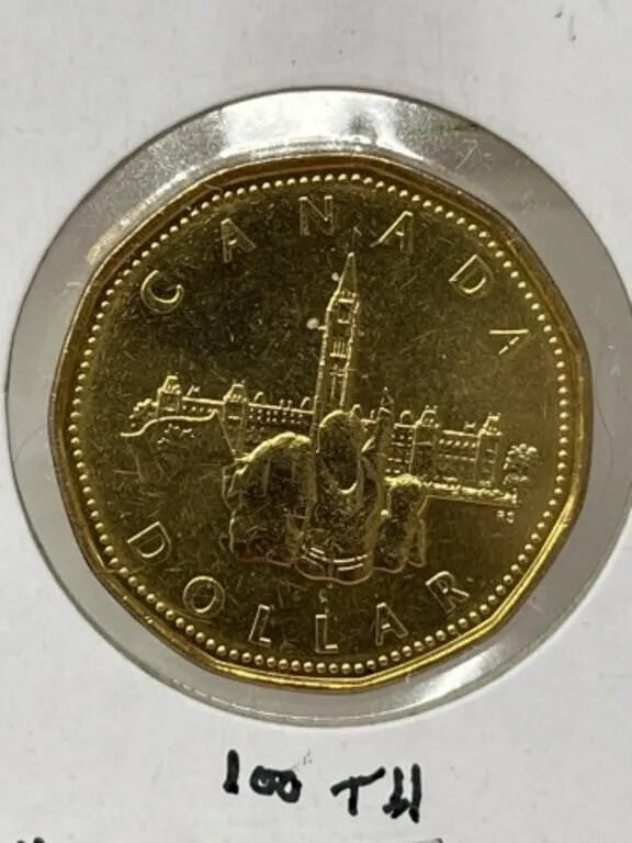 1992 Cdn Loonie - 100th Parliment