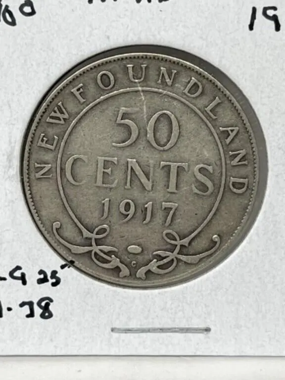 1917 Nfld 50 Cents - Silver
