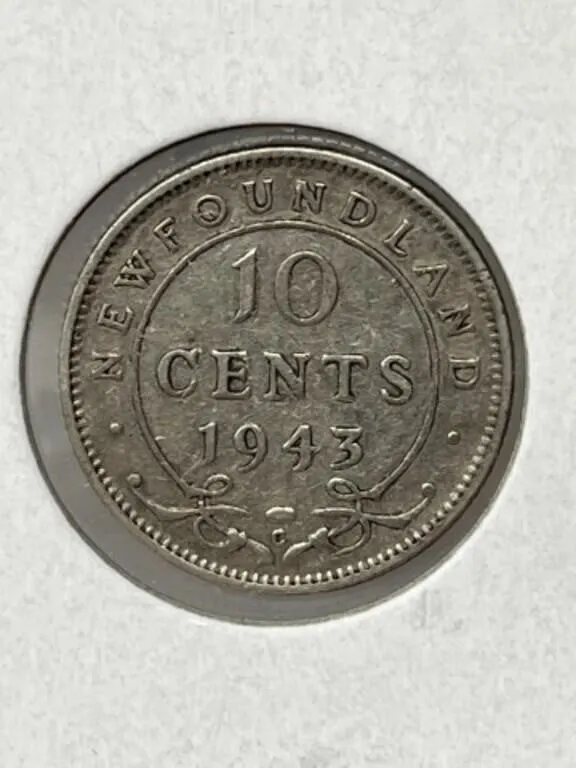 1943 Nfld 5 Cents
