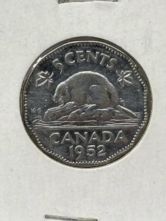 1952 Cdn 5 Cents