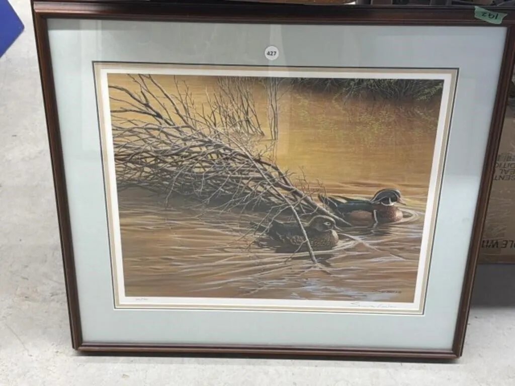 Framed Seerey-Lester Numbered Print - Ducks