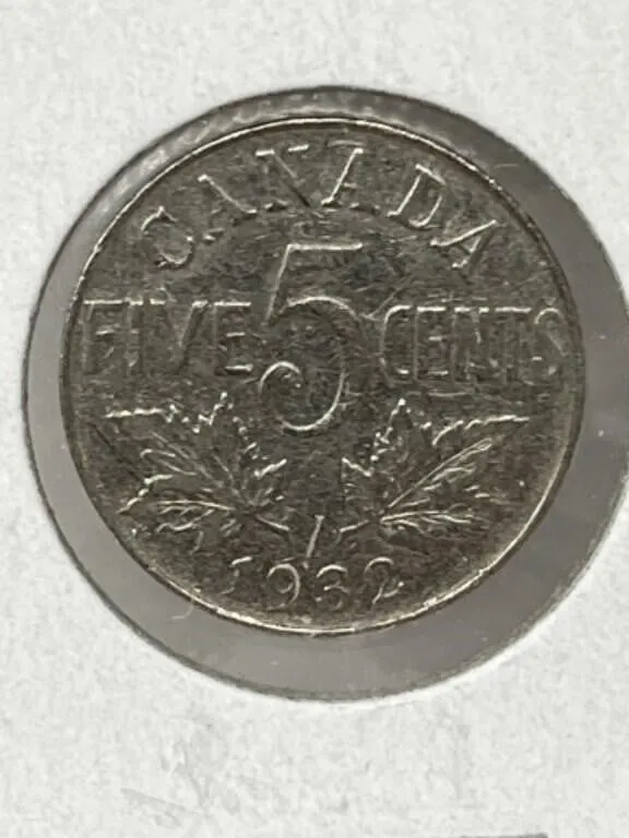 1932 Cdn 5 Cents