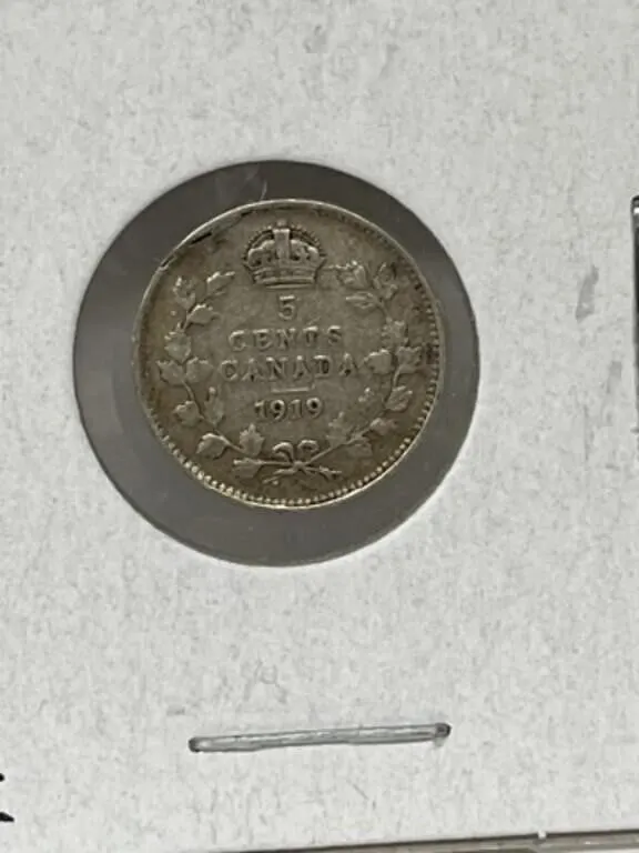 1919 Cdn 5 Cents