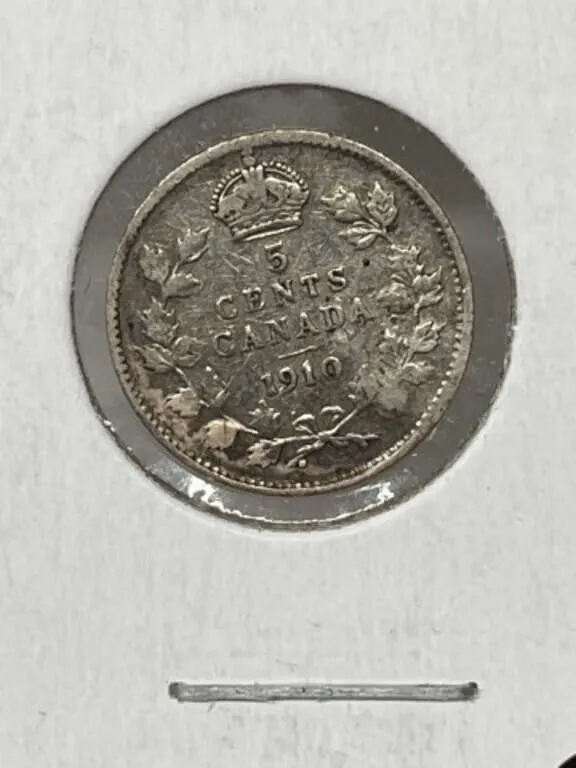 1910 Cdn 5 Cents