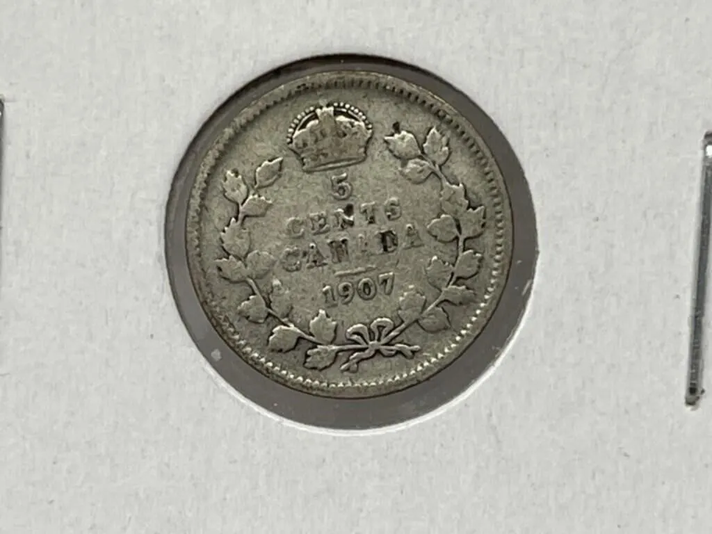 1907 Cdn 5 Cents